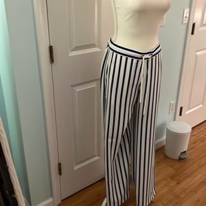Ralph Lauren blue and white striped pants.